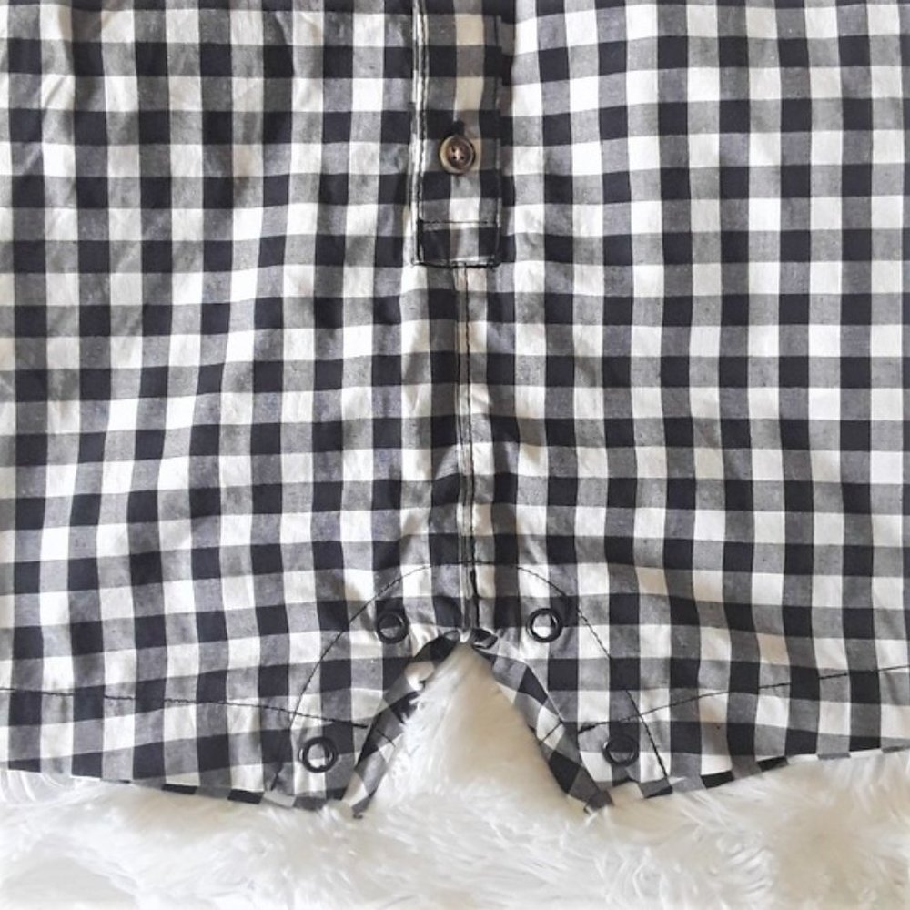 CARTER'S Gingham Button-Front Romper 6 Months NWOT - Picture 3 of 9